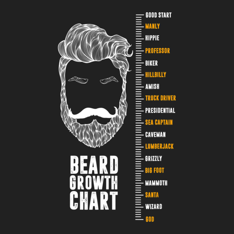 Epic Beard Growth Chart T-shirt, By Zany Brainy Basic Youth T-shirt | Artistshot