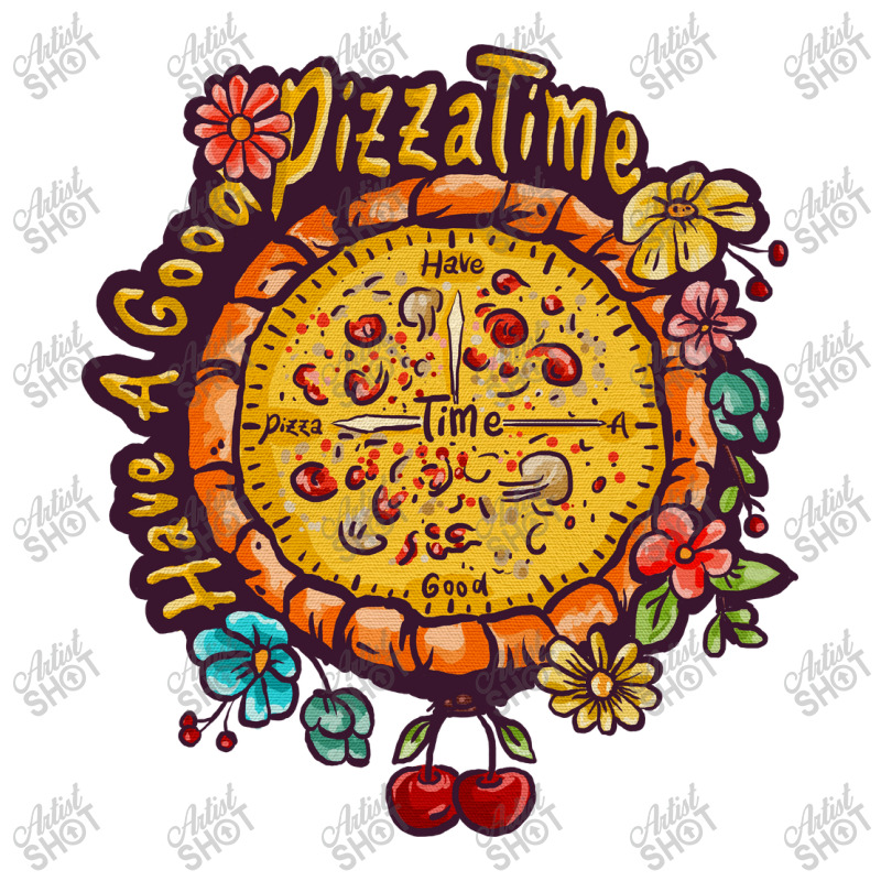 Pizza O'clock V-Neck Tee by deepbox | Artistshot