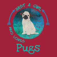 Funny Pug Just A Girl Who Loves Pugs Dog Lover Basic T-shirt | Artistshot