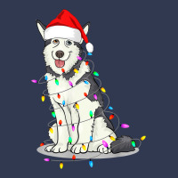 Santa Siberian Husky Christmas Hat Lights Xmas Dog Lover Basic T-shirt | Artistshot