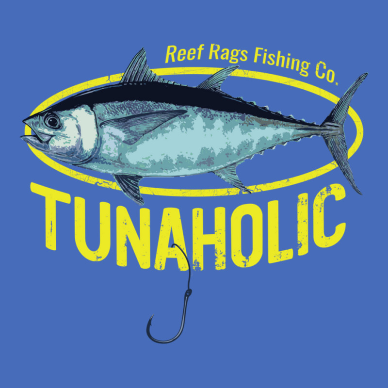 Reef Rags Tunaholic Deep Sea Saltwater Tuna Fishing Pullover Hoodie Basic T-shirt by cm-arts | Artistshot