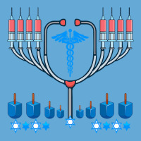 Jewish Hanukkah Chanukah Doctor Medical Menorah  Gifts Basic Youth T-shirt | Artistshot