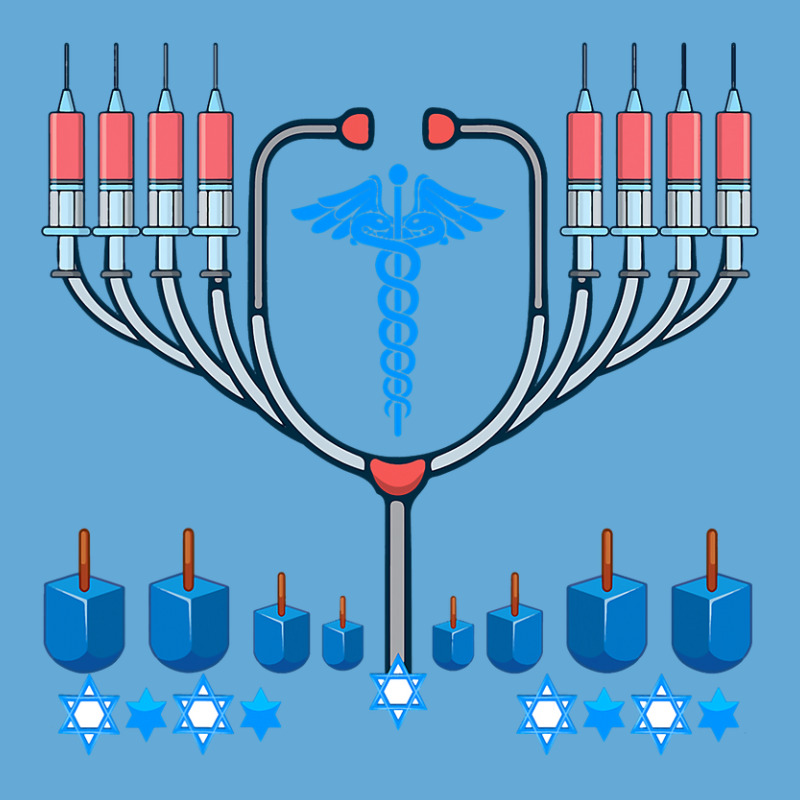 Jewish Hanukkah Chanukah Doctor Medical Menorah  Gifts Basic Youth T-shirt | Artistshot