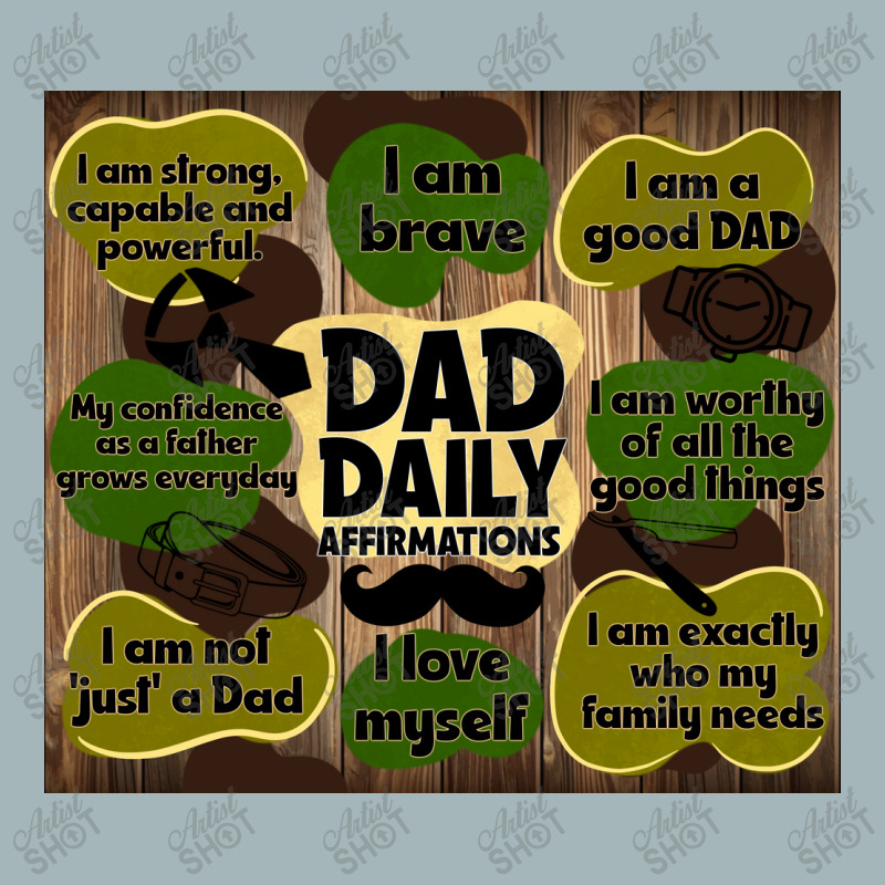 Dad Daily Affirmations Unisex Sherpa-lined Denim Jacket | Artistshot