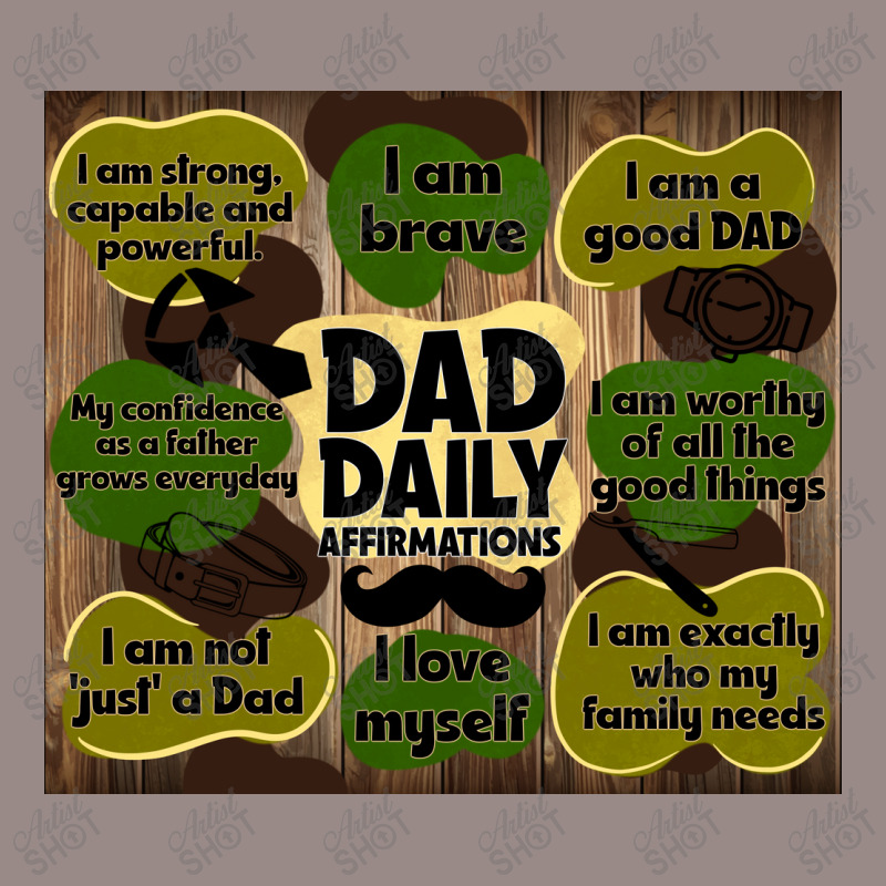 Dad Daily Affirmations Vintage T-shirt | Artistshot