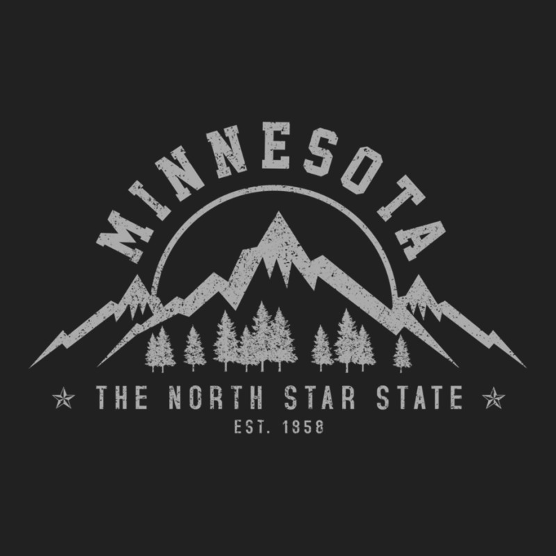 Minnesota North Star State Est. 1858 Vintage Mountains Gift Pullover H Basic T-shirt | Artistshot