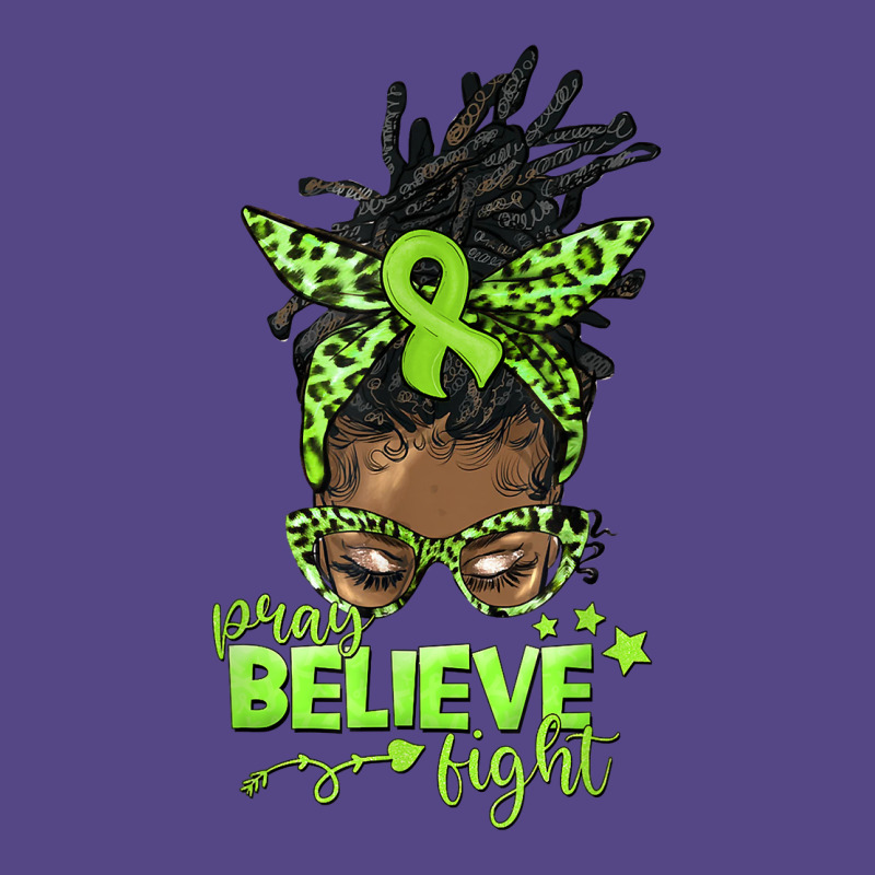 Pray Believe Fight Afro Messy Bun World Cerebral Palsy Day T Shirt Basic T-shirt by cm-arts | Artistshot