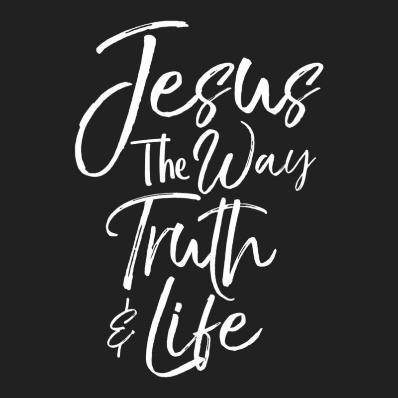 Bible Verse Quote Men's Jesus The Way The Truth And The Life-ydlxv Basic T-shirt by thangdinhsinhelf | Artistshot