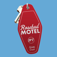 Schitt S Creek Rosebud Motel Key Tag For Room 7 Retro Design In Red Basic T-shirt | Artistshot