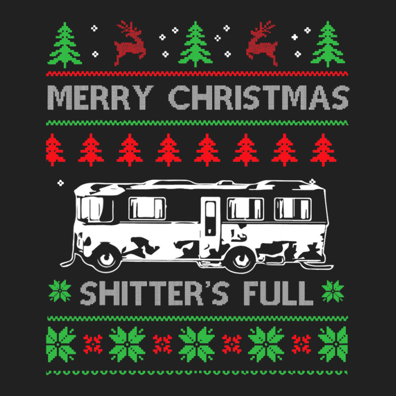 Merry Christmas Shitter S Full Funny Holiday Ugly Christmas Basic T-shirt | Artistshot