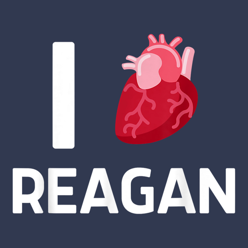 I Love Reagan Girlfriend Human Heart Cute Birthday Family T Shirt Basic T-shirt by leiseyxlmorit | Artistshot