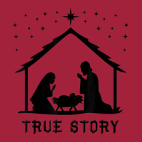 True Story Of Jesus Birth Christmas Nativity Catholic Basic Youth T-shirt | Artistshot