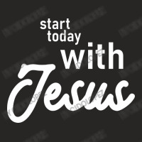 Ignite Your Day - Start Today With Jesus Ladies Fitted T-shirt | Artistshot