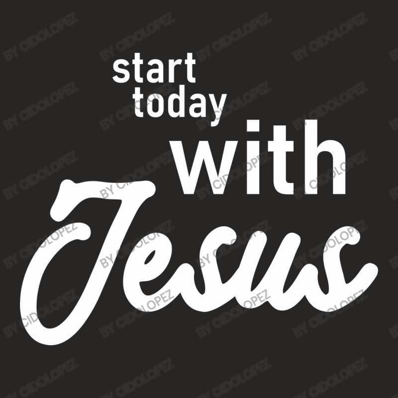 Ignite Your Day - Start Today With Jesus Ladies Fitted T-Shirt by cidolopez | Artistshot