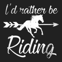 Horse Lover, I'd Rather Be Riding Horse Basic T-shirt | Artistshot