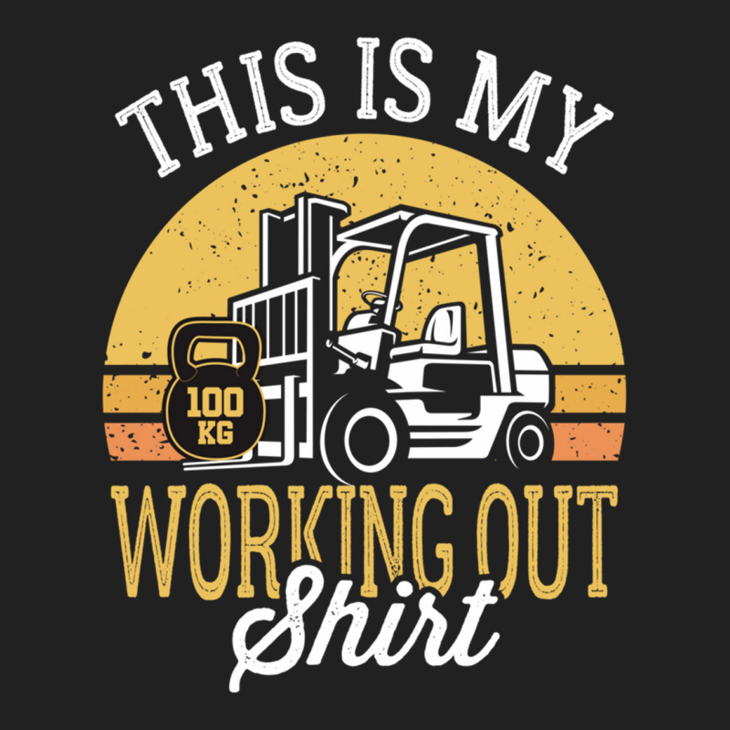 Funny Working Out Forklift Operator Basic T-shirt by cm-arts | Artistshot