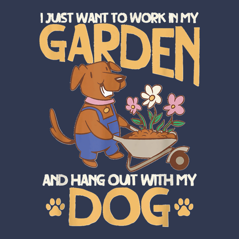 I Just Want To Work In My Garden And Hang Out With My Dog T Copy Basic T-shirt by cm-arts | Artistshot