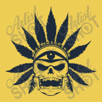 Great Skull Of Cannabis Portrait Canvas Print | Artistshot