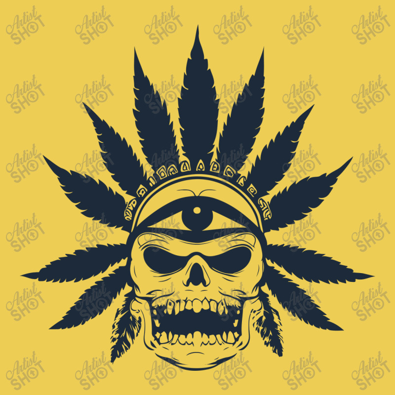 Great Skull Of Cannabis Portrait Canvas Print | Artistshot