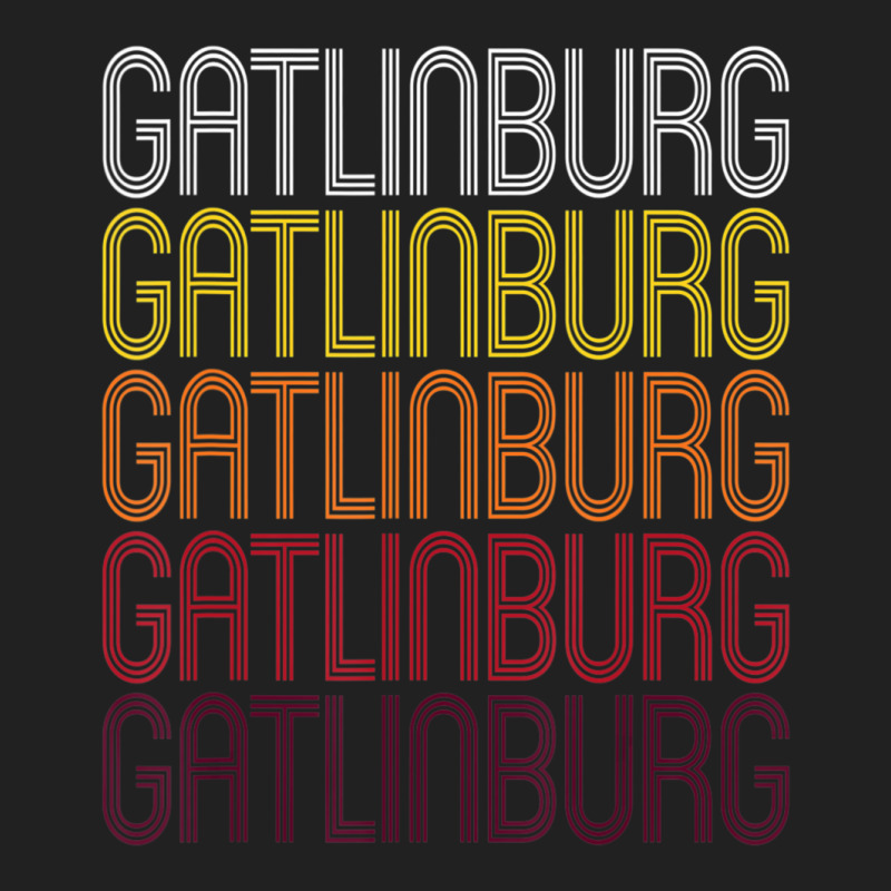 Gatlinburg, Tn Vintage Style Tennessee Basic T-shirt | Artistshot