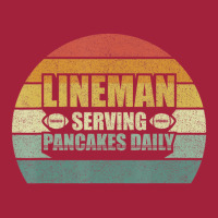 Retro Football Lineman Serving Pancakes Daily Vintage Basic T-shirt | Artistshot