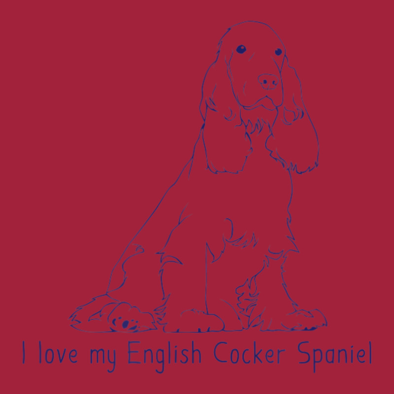 I Love My English Cocker Spaniel Dog Breed Love Basic T-shirt by Mello Greenwood | Artistshot