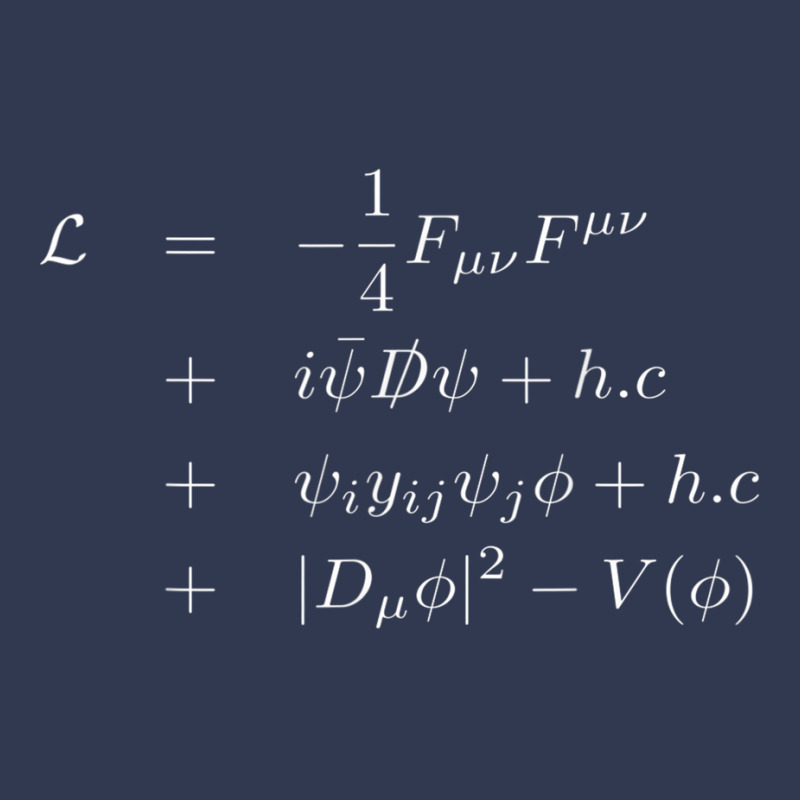 Standard Model Lagrangian Of Particle Physics Higgs Boson T Shirt Basic T-shirt by cm-arts | Artistshot