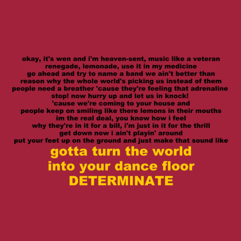 Lemonade Mouth Determinate Rap Gift Basic T-shirt by AaronFosterJr. | Artistshot