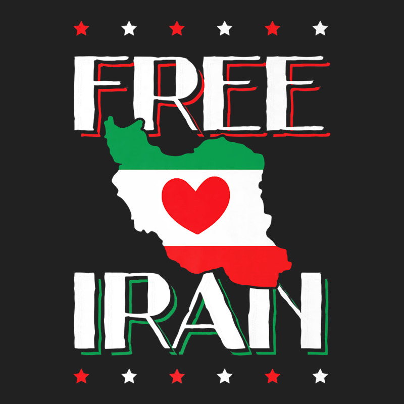 Free Iran Heart  Flag Freedom Iranian Love Persian Azadi Premium T Shi Basic T-shirt | Artistshot