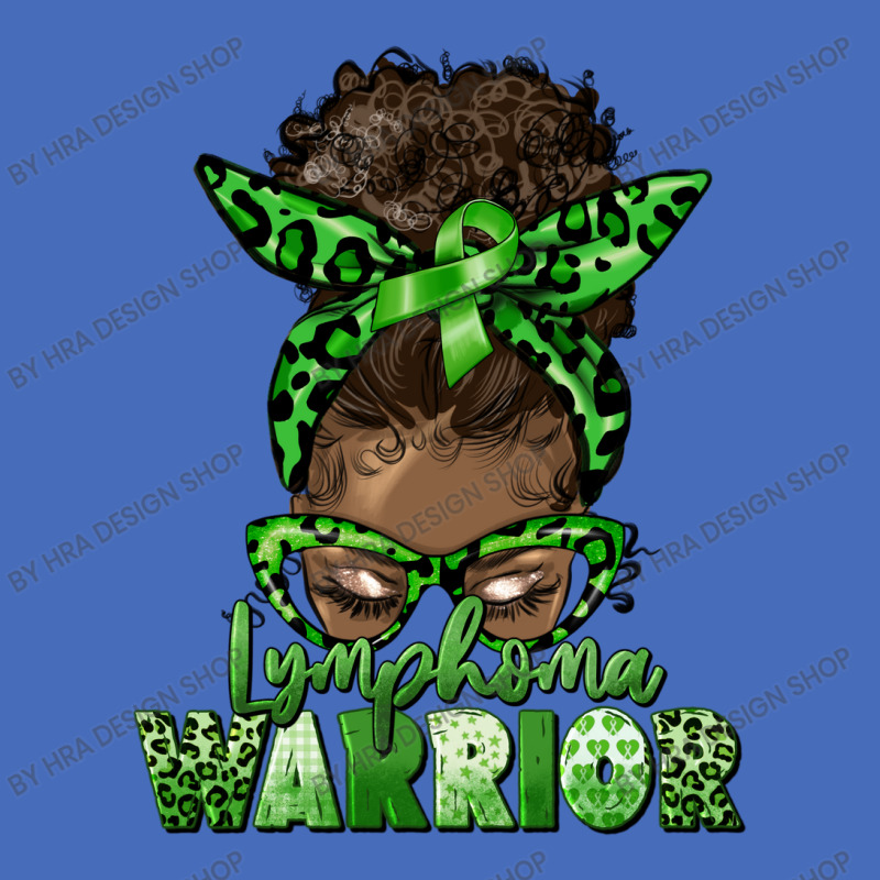 Lymphoma Warrior Afro Messy Bun Basic T-shirt | Artistshot