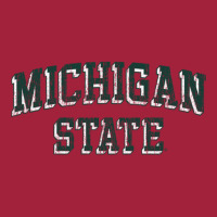 Michigan State Spartans Retro Arch Heather Gray Pullover Hoodie Basic Youth T-shirt | Artistshot