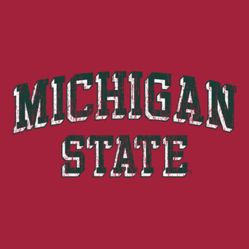 Michigan State Spartans Retro Arch Heather Gray Pullover Hoodie Basic Youth T-shirt | Artistshot