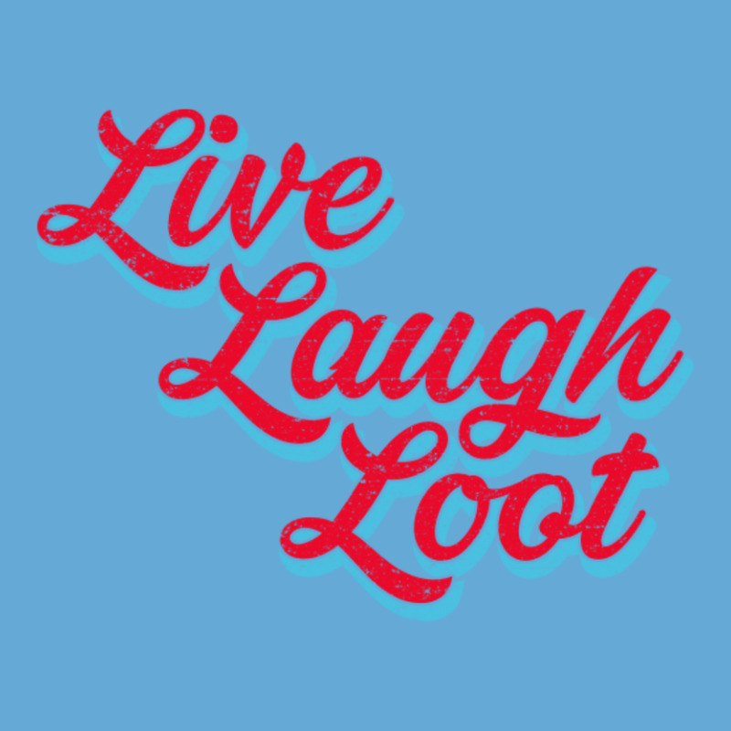 Live Laugh Loot (worn - Red Cyan) Basic Youth T-shirt by Kuwannin528 | Artistshot