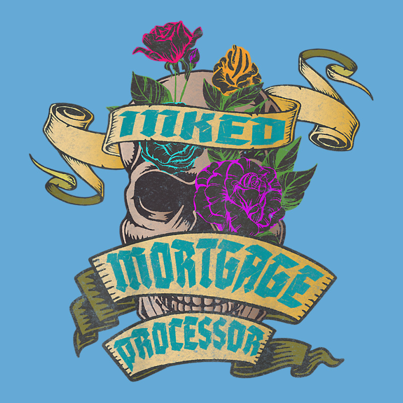 Mortgage Processor Inked Skull Tattoo Backside Design T Shirt Basic Youth T-shirt | Artistshot