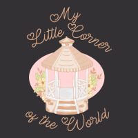 Typography My Little Corner Of The World Vintage Hoodie | Artistshot