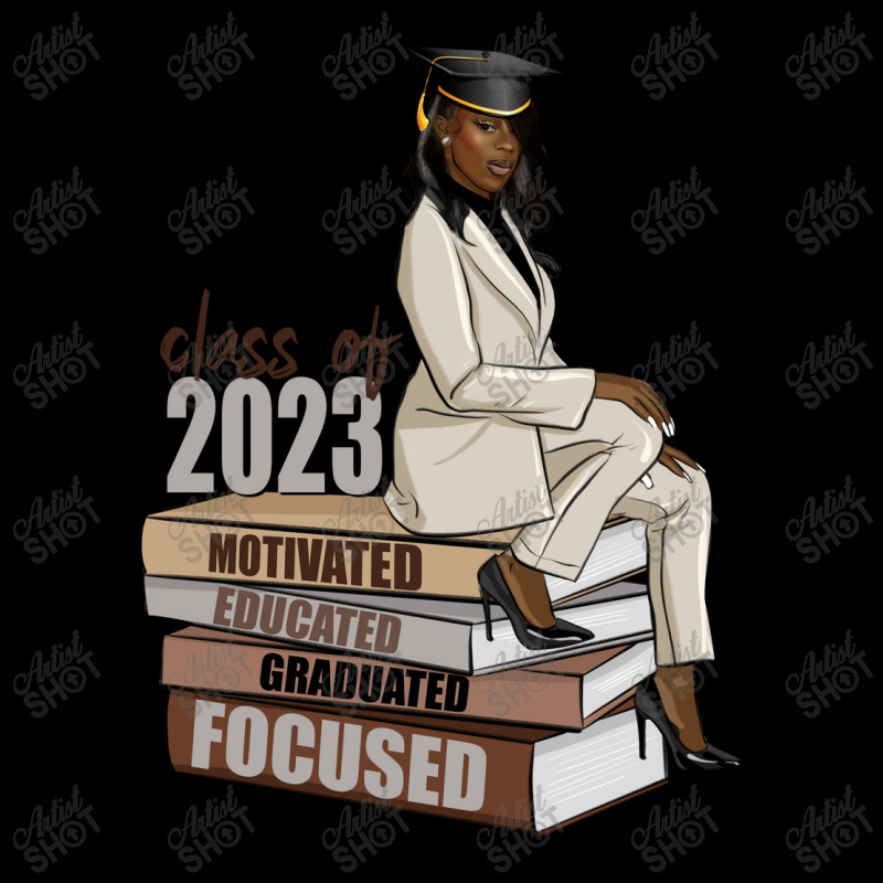 Class Of 2023 Graduated Black Woman Senior Maternity Scoop Neck T-shirt by afrowomandigitalshop@gmail.com | Artistshot