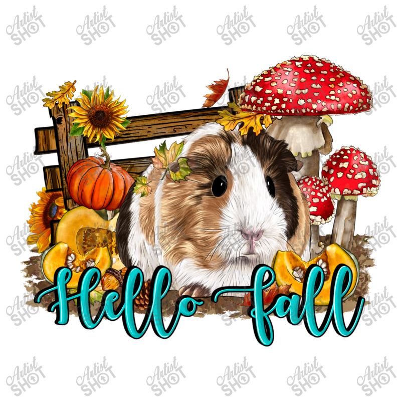 Hello Fall Guinea Pig 3/4 Sleeve Shirt | Artistshot