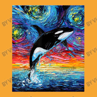 Orca Killer Whale Starry Night Colorful Ocean Art By Aja Basic T-shirt | Artistshot