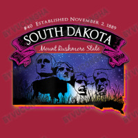 South Dakota Mount Rushmore State Map Buffalo Starry Night Basic T-shirt | Artistshot