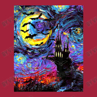 Dracula Castle Vampire Bats Halloween Starry Night Aja Art Basic T-shirt | Artistshot