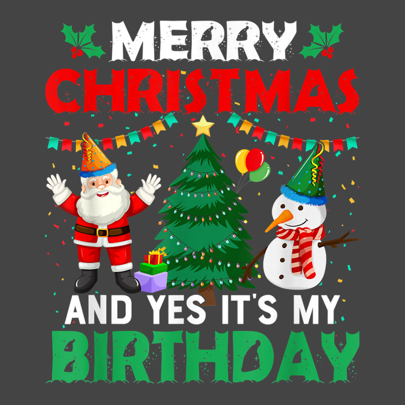 Merry Christmas And Yes It's My Birthday T Shirt Basic T-shirt | Artistshot