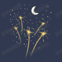 Moon Fireworks Starry Night Lunar Cresent Stargazer Basic T-shirt | Artistshot