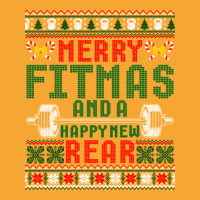 Merry Fitmas And A Happy New Rear Christmas Fitness Workout Long Sleev Basic T-shirt | Artistshot