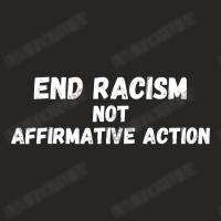 Support Affirmative Action End Racism Ladies Fitted T-shirt | Artistshot