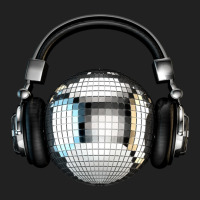 Headphone Disco Ball .png Basic T-shirt | Artistshot