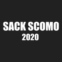 Sack Scomo Scomo Needs To Go -scottyfrommarketing White Text Basic T-shirt | Artistshot