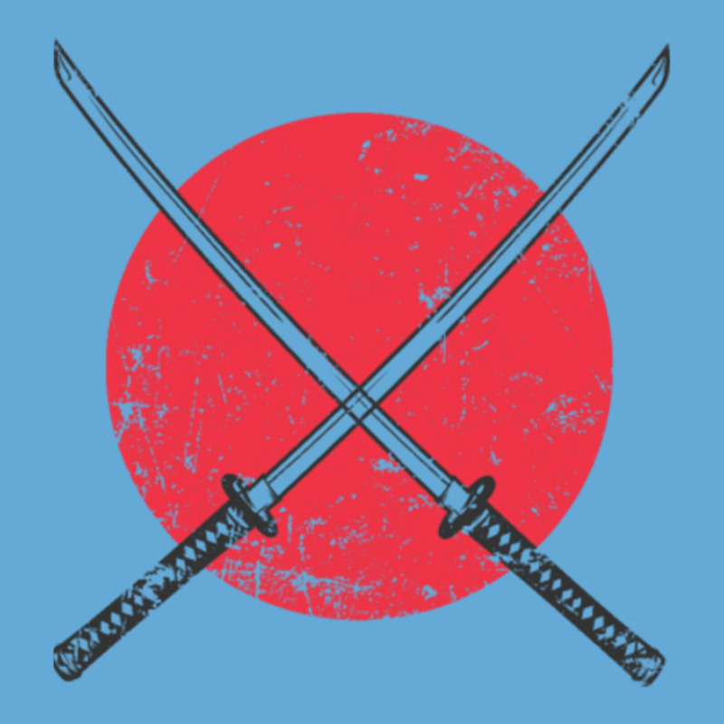 Samurai Sword Crossed In Front Of Flag Of Japan Basic T-shirt | Artistshot