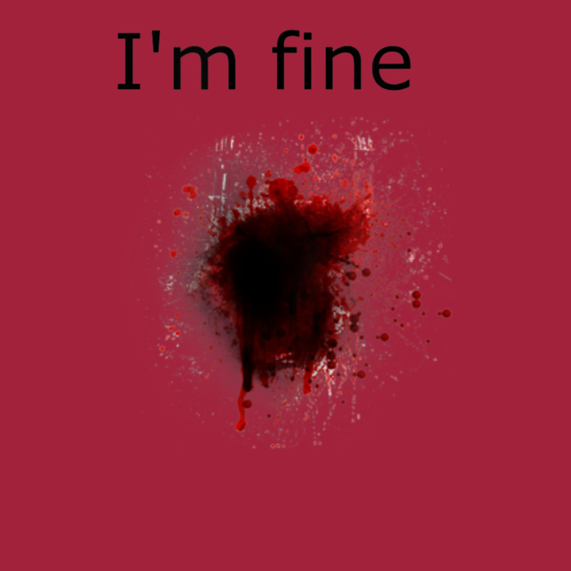 I'm Fine Bloody Wound Costume Halloween Basic T-shirt | Artistshot