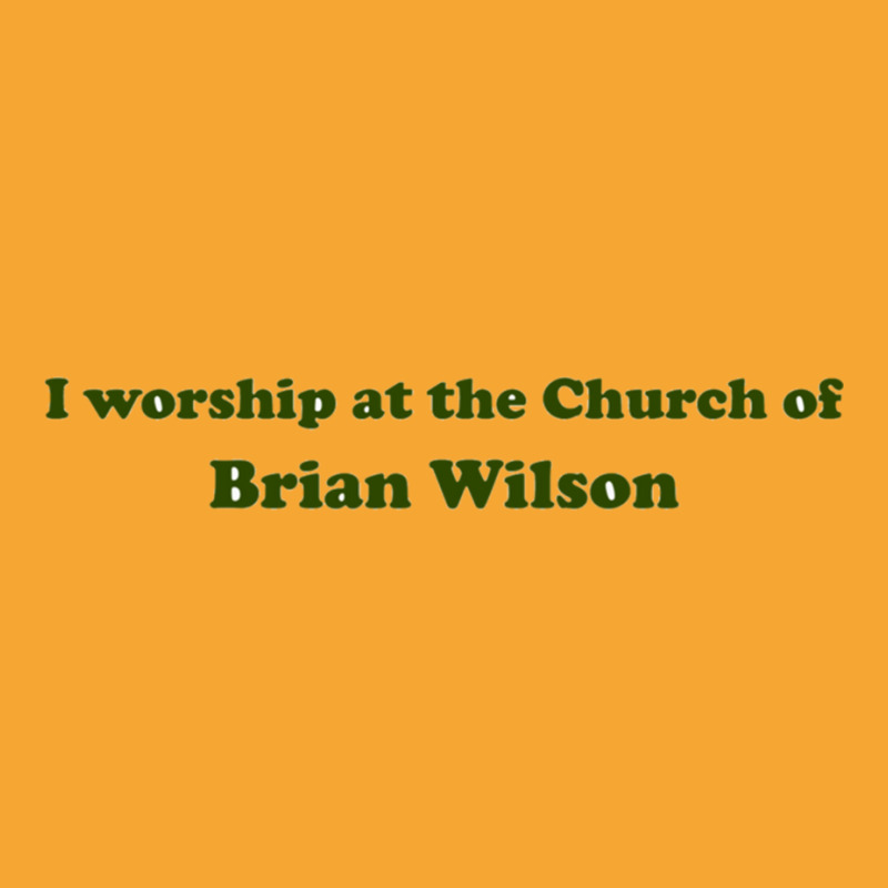 I Worship At The Church Of Brian Wilson Basic T-shirt by GREGORYBASKERVILLE | Artistshot