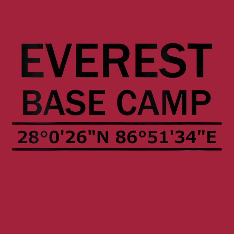 Womens Mt Everest Base Camp Coordinates Tshirt V Neck T Shirt Basic Youth T-shirt by cm-arts | Artistshot